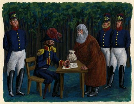 «Мертвые души». Иллюстрация к «Повести о капитане Копейкине».