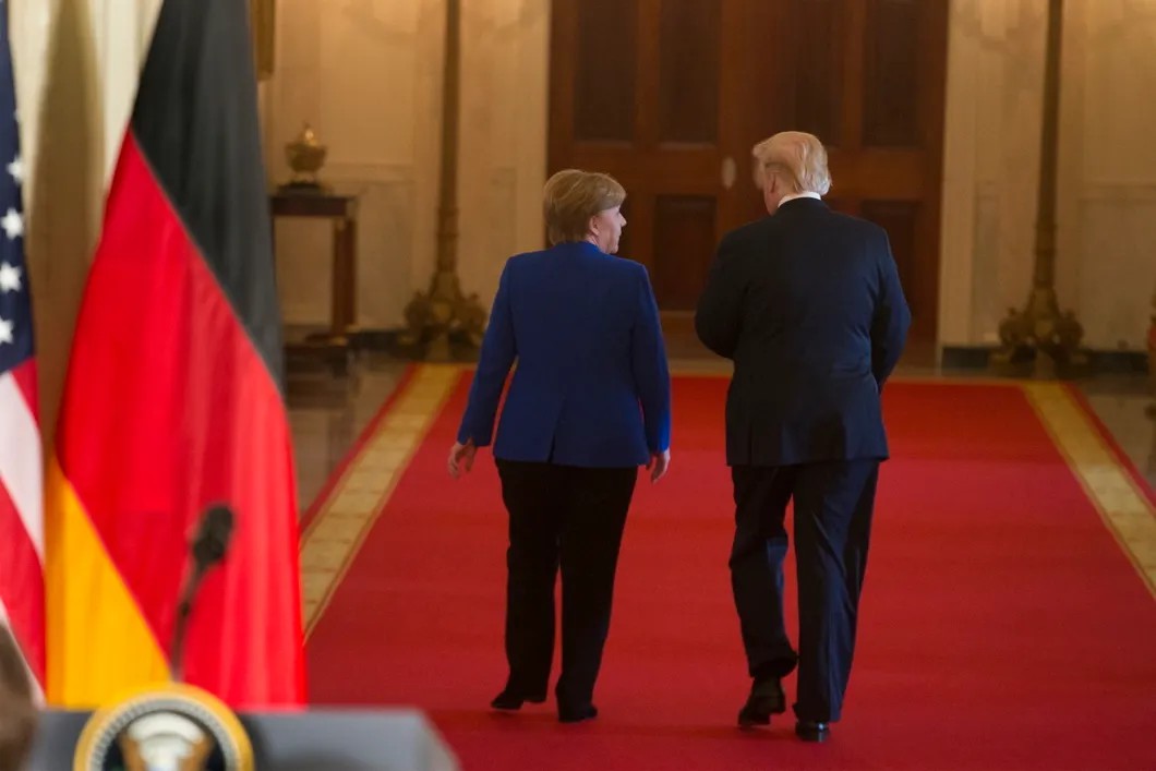 Ангела Меркель и Дональд Трамп. Фото: EPA