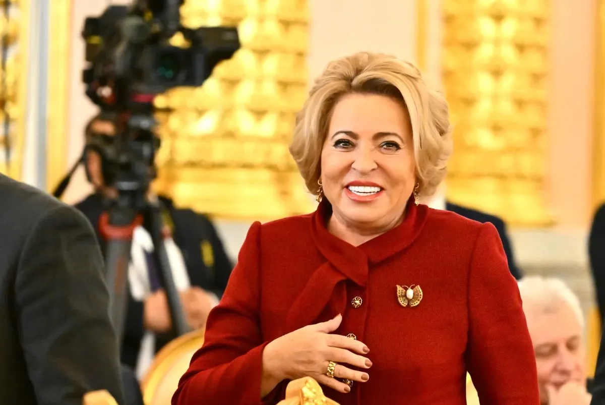 Валентина Матвиенко на приеме в Кремле. Фото: пресс-служба Кремля