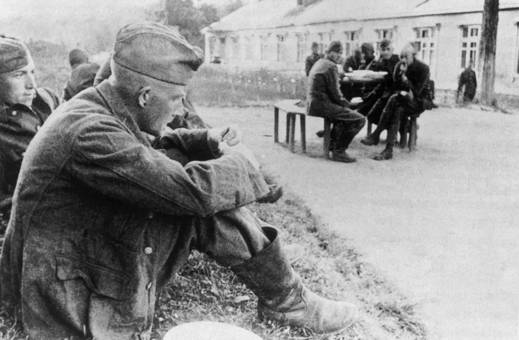 Немецкие солдаты в лагере военнопленных. Фото: ИТАР-ТАСС