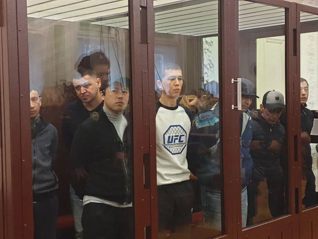 Обвиняемые по делу о теракте в петербургском метро. Фото: Объединенная  пресс-служба  судов Санкт-Петербурга