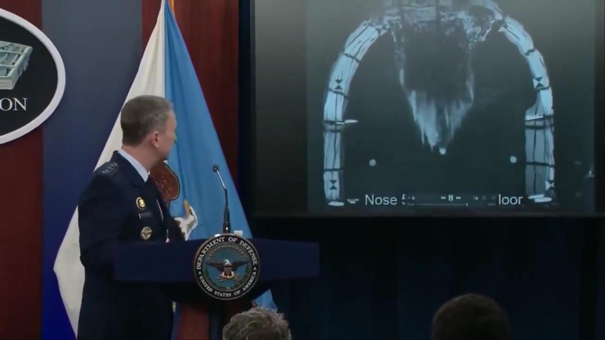 Начальник Штаба США показал кадры работы противобункерной бомбы GBU-57 MOP. Фото: соцсети