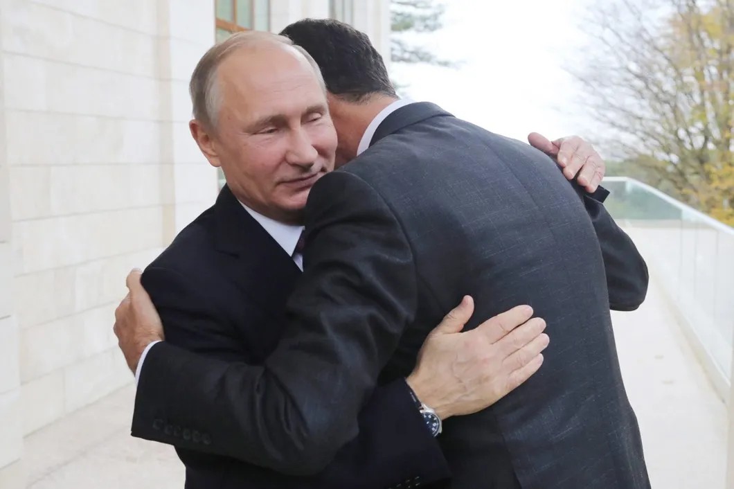 Владимир Путин во время встречи с Башаром Асадом, 2017 год. Фото: Михаил Климентьев / пресс-служба президента РФ / ТАСС