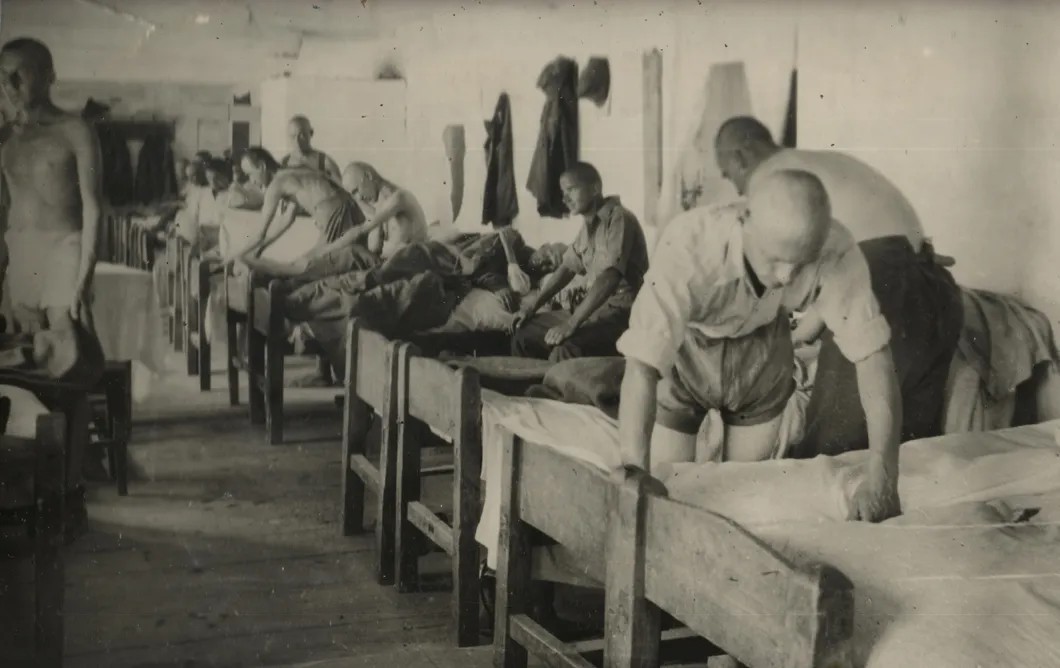 German prisoners of war in Yelabuga. Photo was made by NKVD