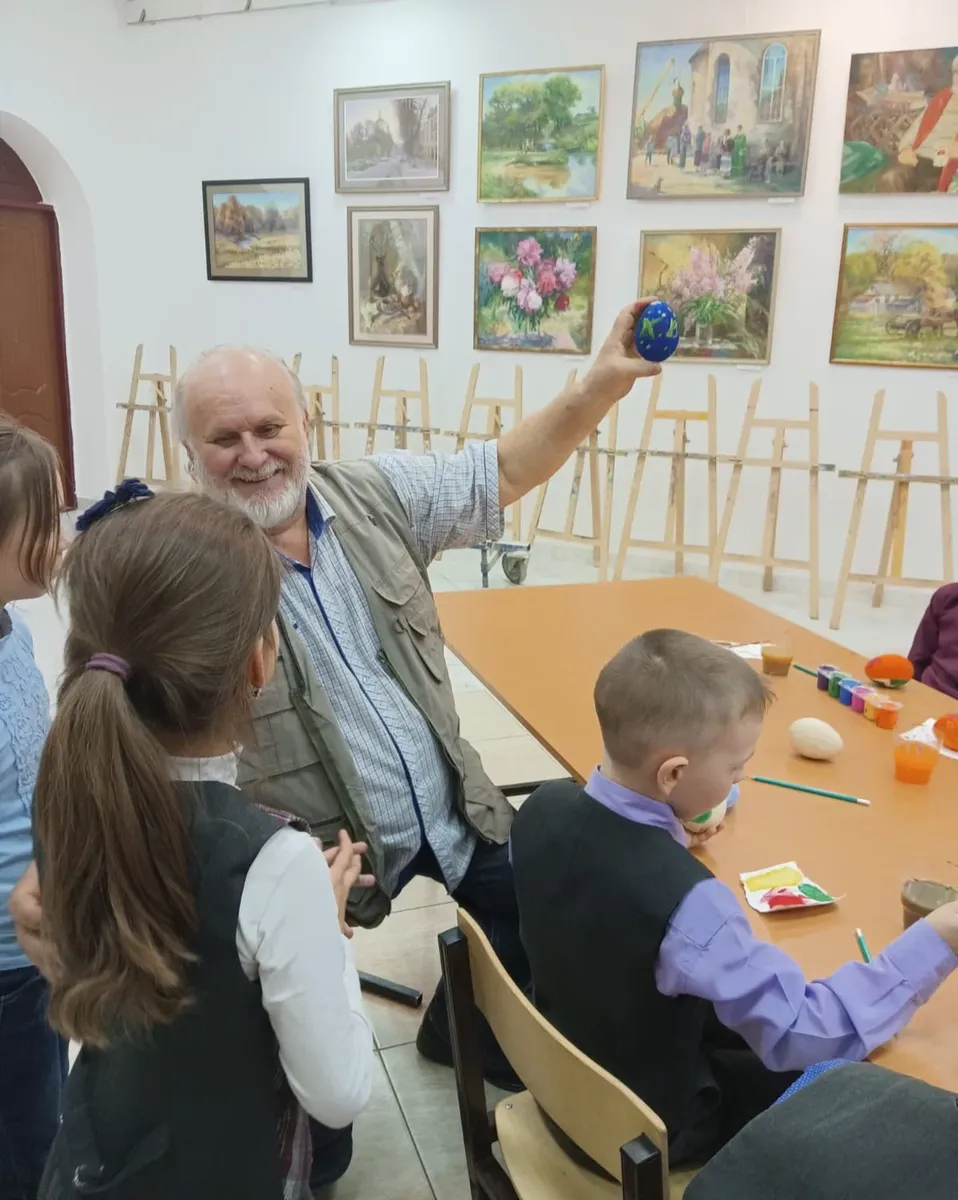 Пасхальный мастер-класс для детей участников СВО. Фото: соцсети