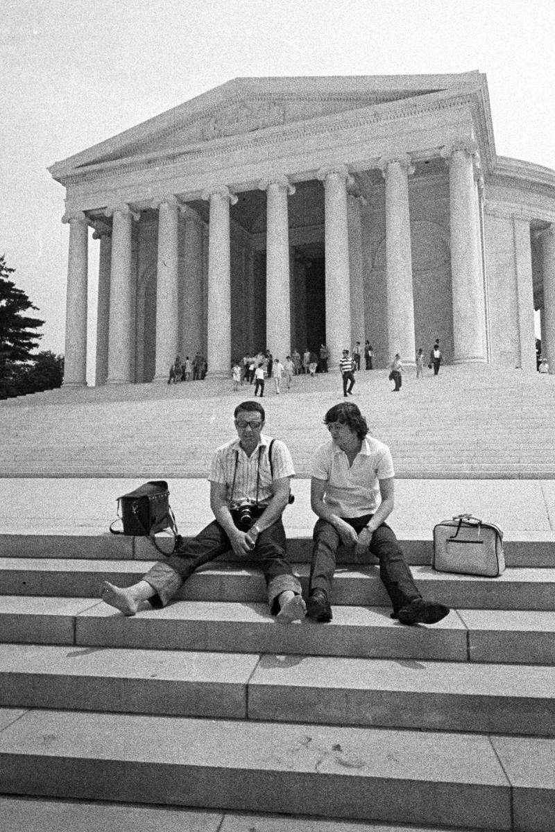 1974 год. С Колей Караченцовым в Вашингтоне