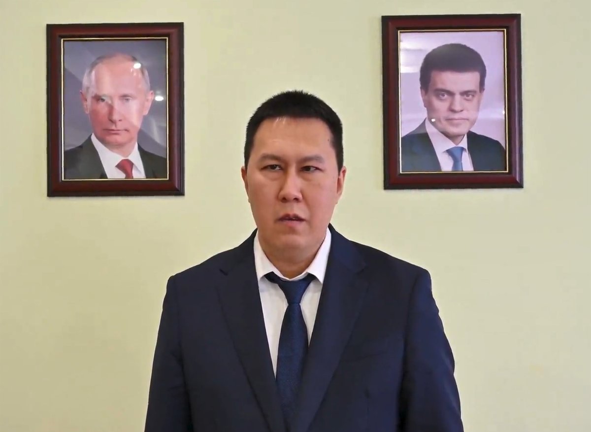 Андрей Гаюльский. Кадр из видео администрации округа