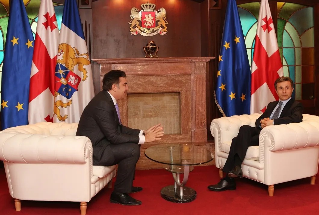 2013-й год. Президент Саакашвили и премьер Иванишвили. Фото: РИА Новости