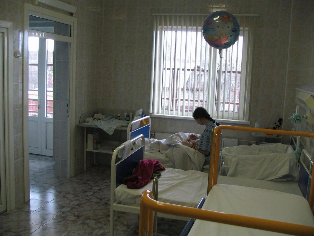 Оксана в больнице. Фото: личный архив