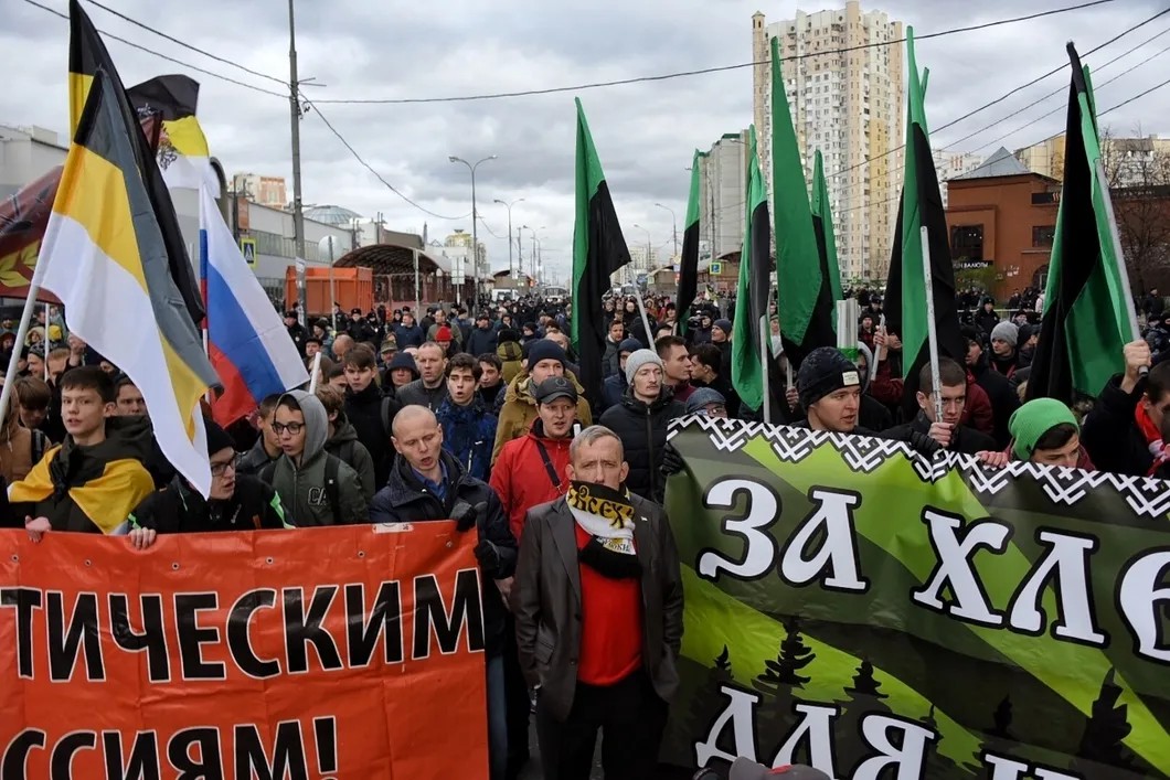 «Русский марш»-2018. Фото: Виктория Одиссонова / «Новая газета»
