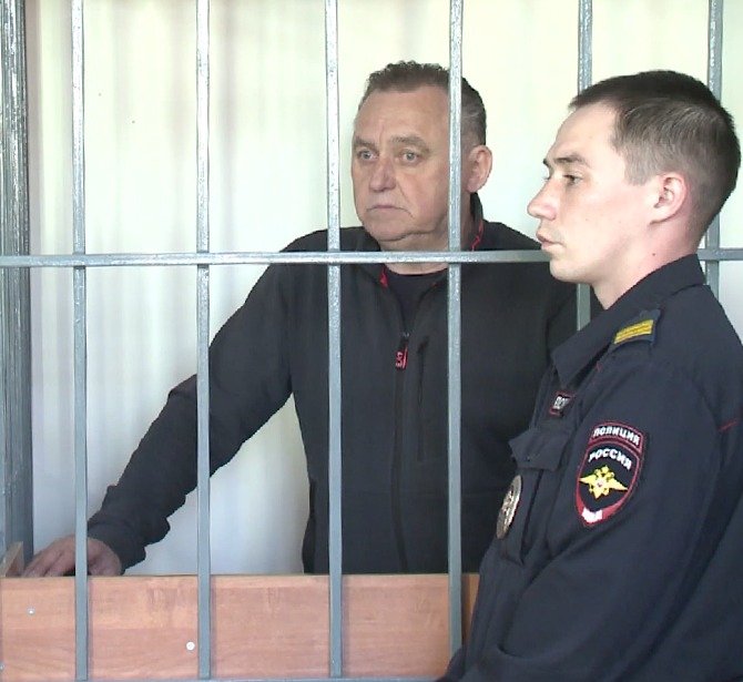 Шулепов под стражей. Кадр из видео