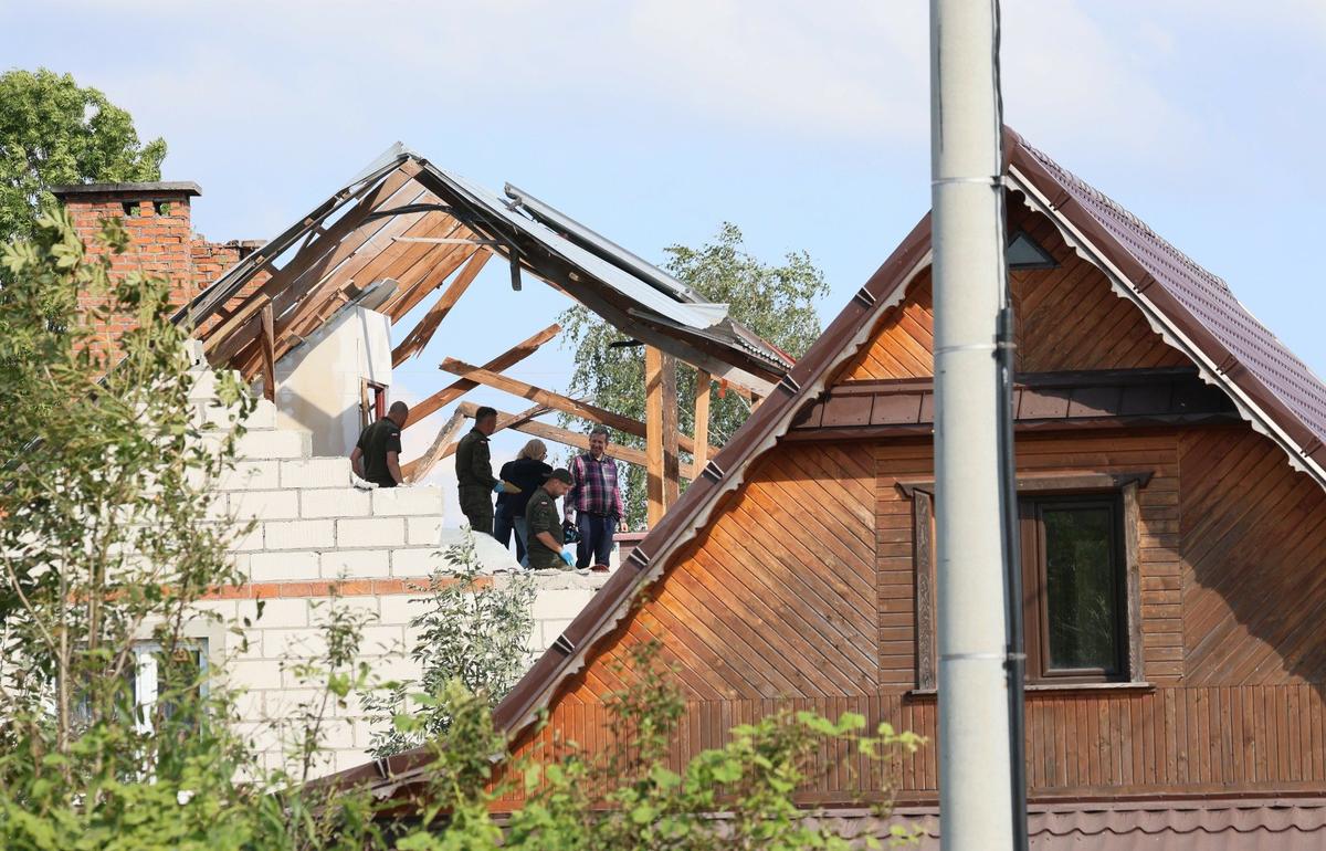 10 сентября 2025 года. Польша. Повреждённый дом в деревне Вырыки после налета беспилотников. Фото: Wojciech Olkusnik / East News