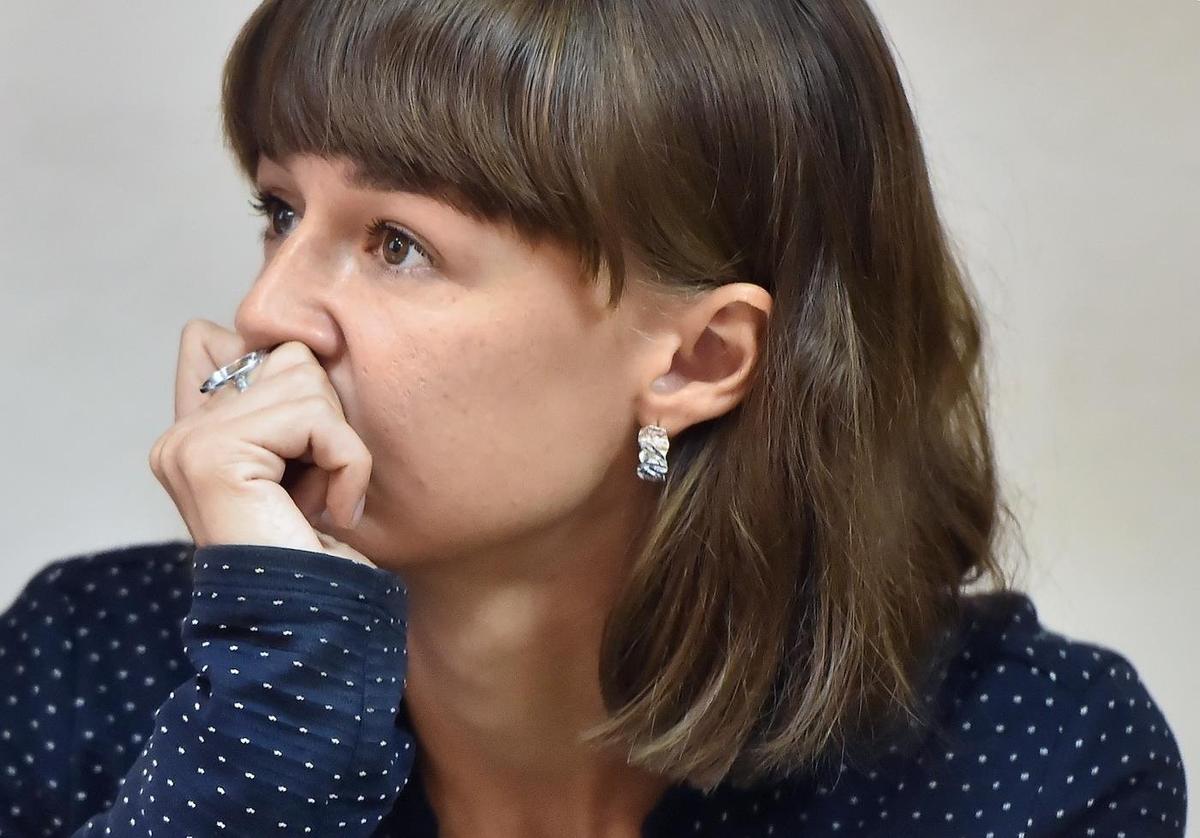 Ксения Фадеева на заседании суда. Фото: Влад Некрасов / Коммерсантъ
