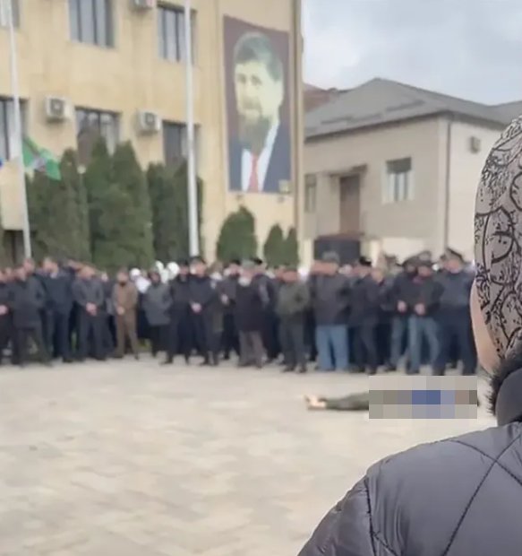 Акция устрашения в Ачхой-Мартане. Скриншот