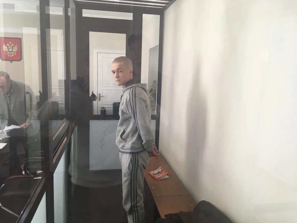 Илья Шакурский на заседании суда. Фото: antifa.fm