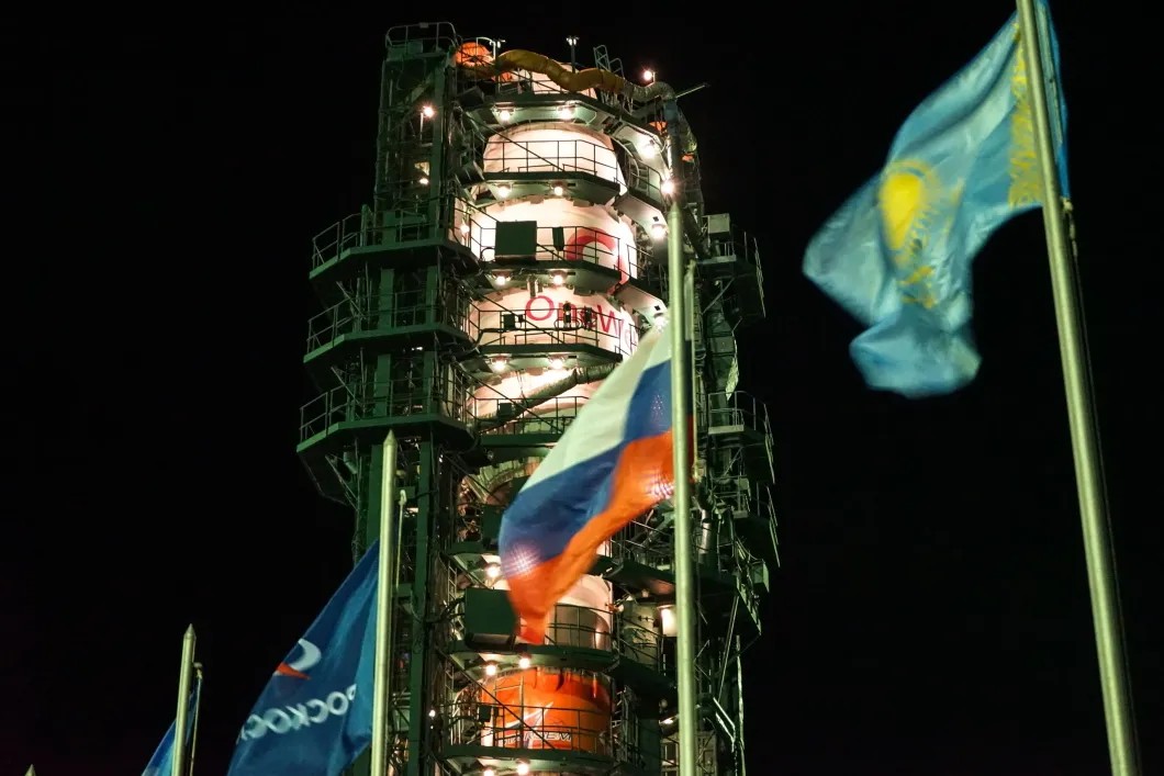 Пуск ракеты-носителя «Союз-2.1б» с разгонным блоком «Фрегат» и 34 космическими аппаратами OneWeb. Фото: Роскосмос