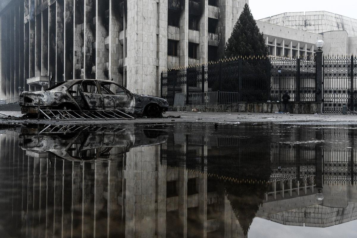 Резиденция президента Казахстана в Алматы после штурма. Фото: URA.RU / TASS