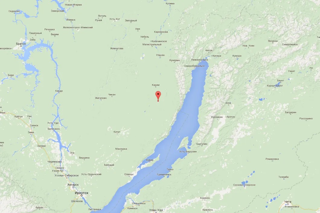 Место падения Ил-76. Google Maps