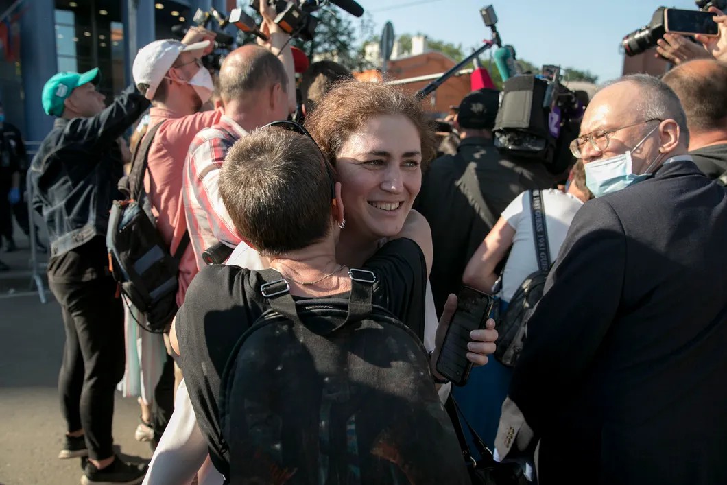 Софья Апфельбаум после оглашения приговора. Фото: Влад Докшин / «Новая газета»