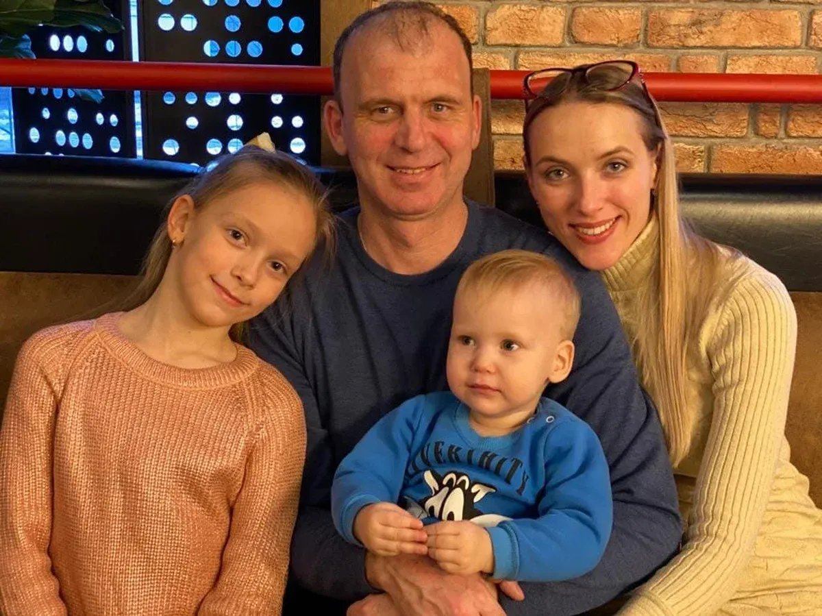 Михаил Афанасьев со своей семьей