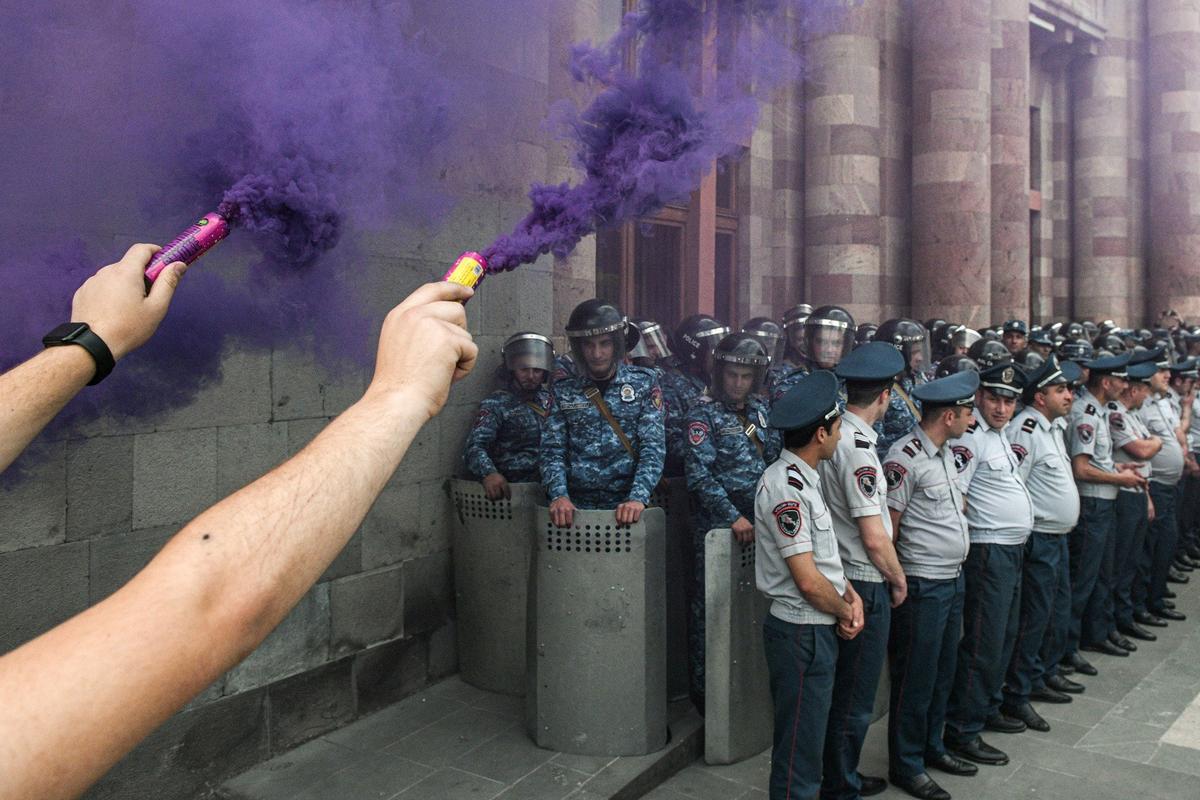 Акция протеста в Ереване. Фото: Александр Патрин / ТАСС