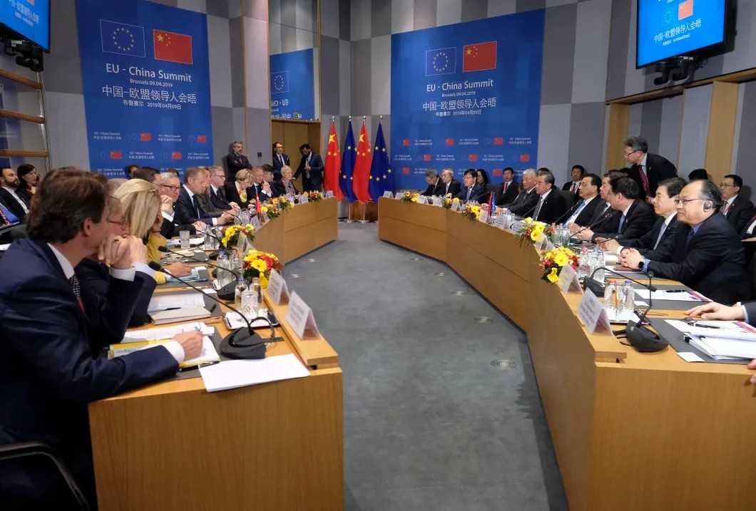Саммит ЕС-Китай в Брюсселе. Фото: EPA