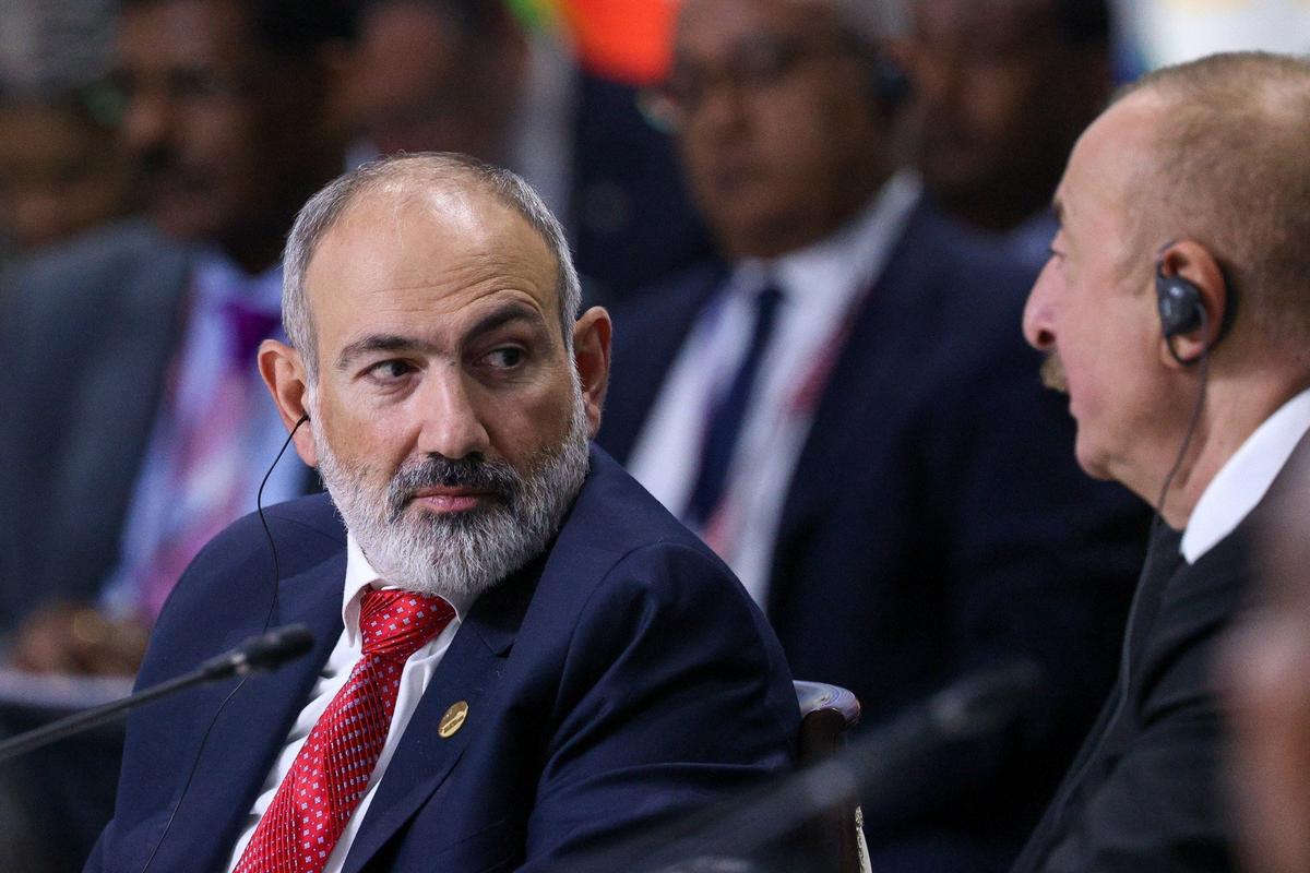 Никол Пашинян и Ильхам Алиев. Фото: Александр Щербак/ ТАСС