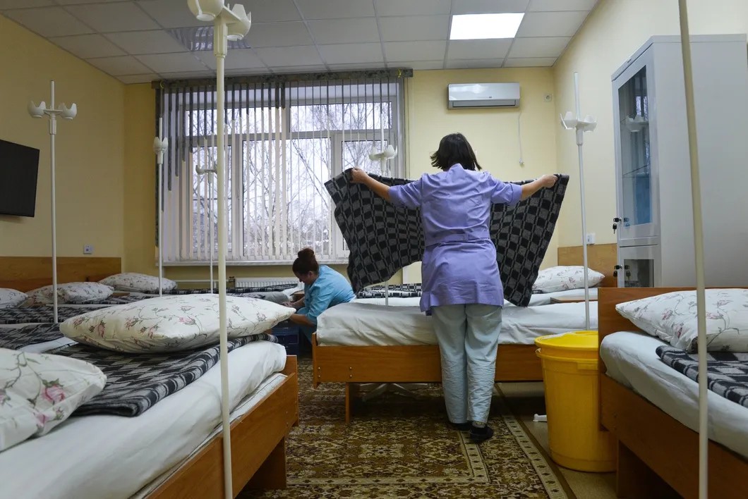 Дневной стационар больницы. Фото: Виктория Одиссонова / «Новая газета»