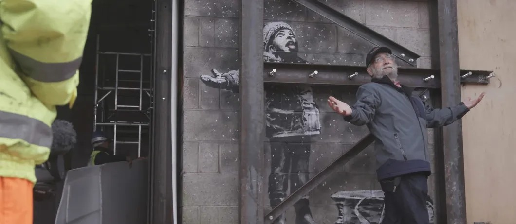 Кадр из фильма «В погоне за Бэнкси». Фото: Beatfilmfestival