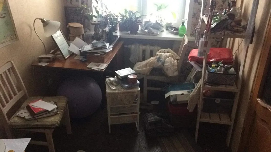 Комната после обыска. Фото из личного архива Светланы Прокопьевой / FB