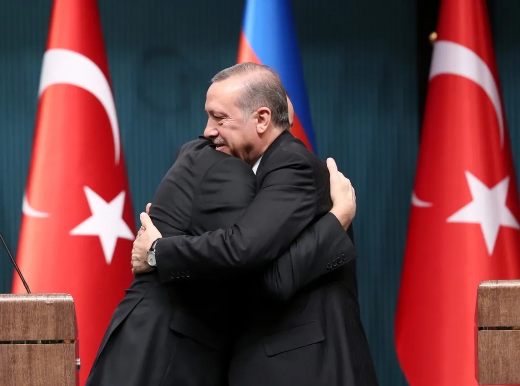 Визит президента Азербайджана Ильхама Алиева в Турцию, встреча с Эрдоганом. Фото: Depo Photos / Zuma / TASS