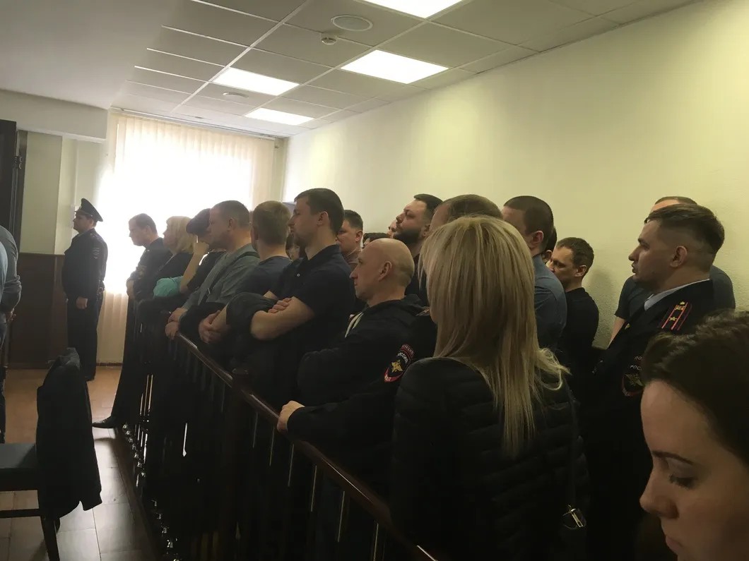 Зрители на заседании суда 15 апреля. Фото: Максим Леонов / «Новая в Петербурге»
