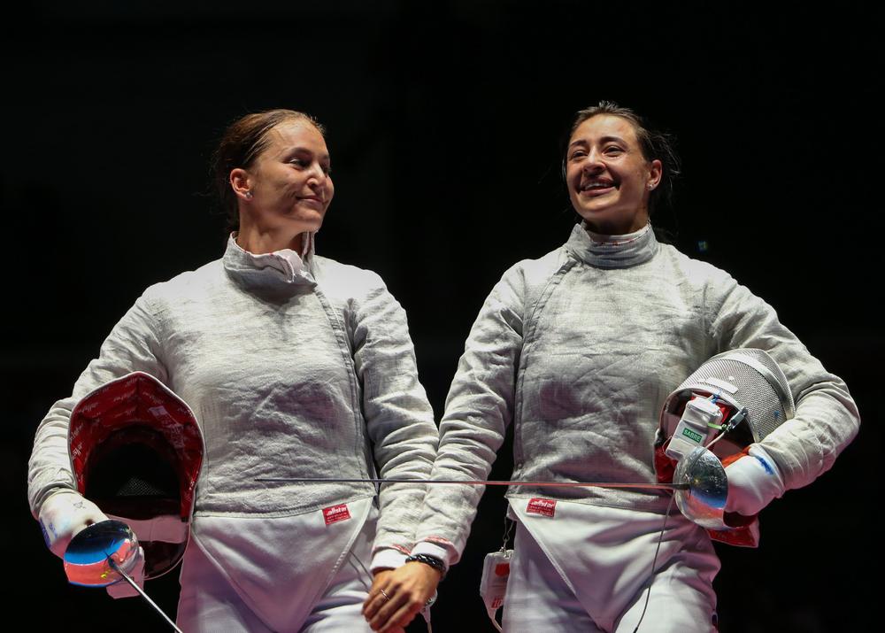 Софья Великая и Яна Егорян (слева направо) на летних Олимпийских играх в Рио-де-Жанейро. Фото: Валерий Шарифулин / ТАСС