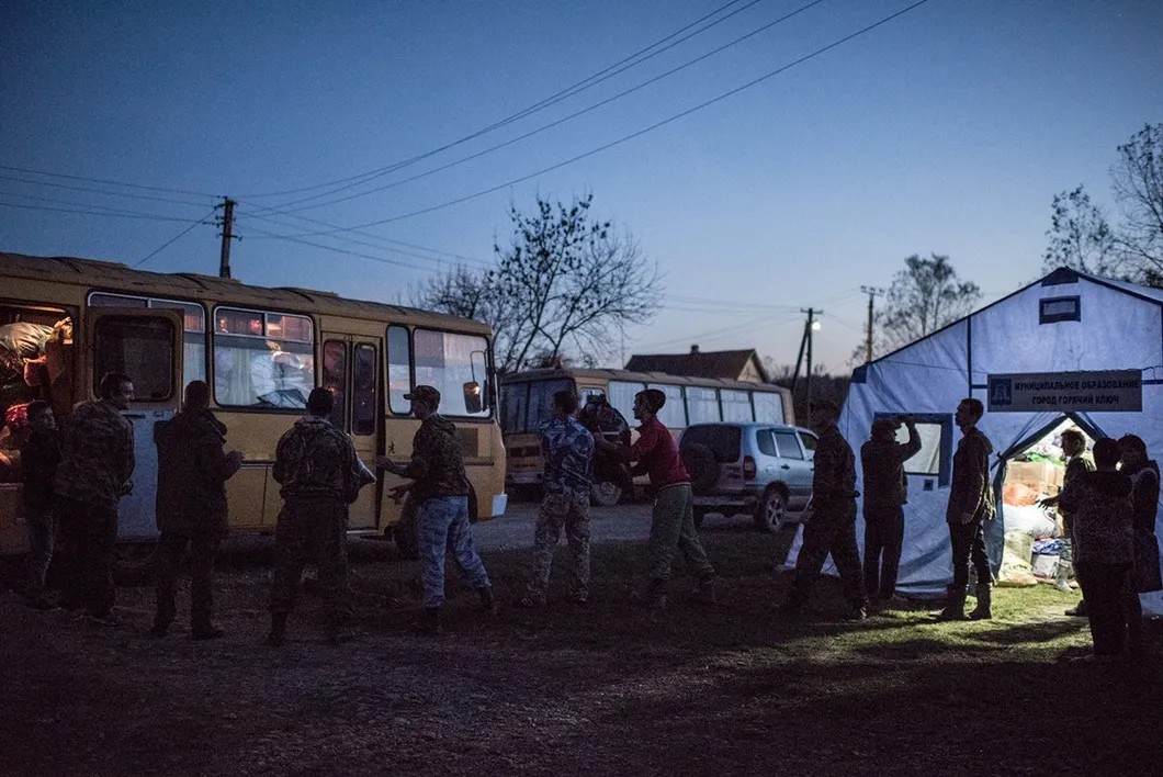 Гуманитарная помощь прибыла в Кабардинскую. Фото: Алина Десятниченко, специально для «Новой»