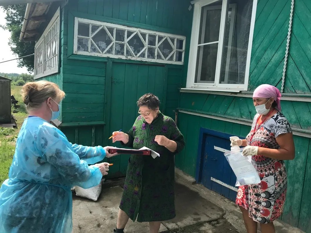 Голосование в Большом Тресно. Фото: Ирина Тумакова / «Новая газета»