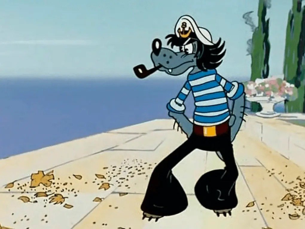 Кадр из мультфильма «Ну, погоди!»