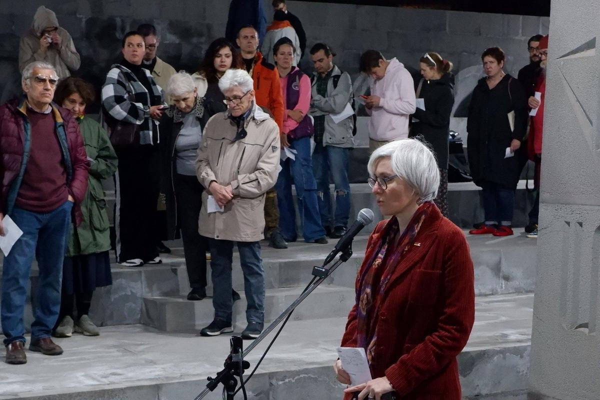 Анна Марголис на «Возвращении имен». Фото: Андрей Новашов
