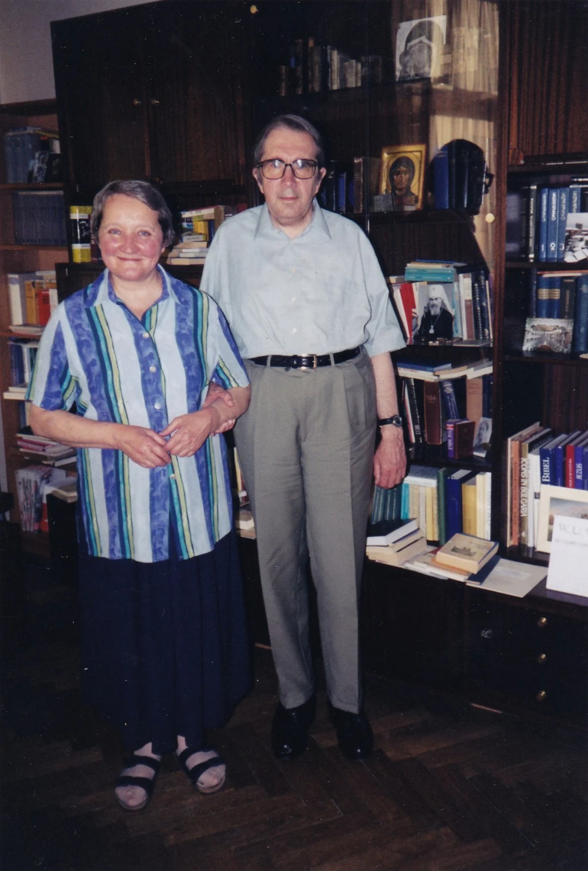 Сергей Аверинцев с женой Натальей в их квартире в Вене, 2000 год. Фото из личного архива