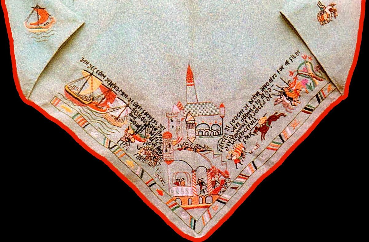 Лагерная косынка Марии Скобцовой. Фото из архива Ксении Кривошеиной