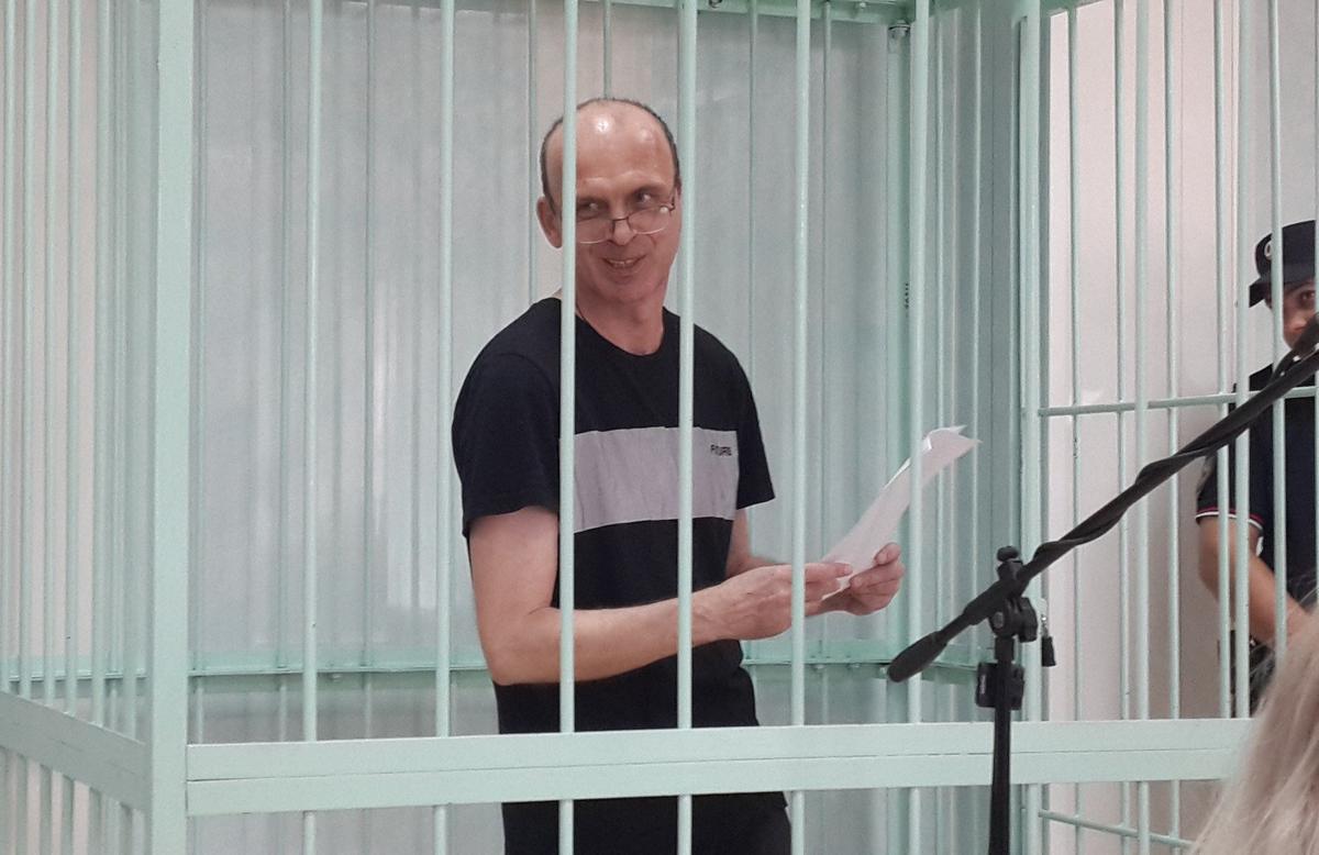 Михаил Афанасьев в суде. 2023 год. Фото: Алексей Тарасов / «Новая газета»