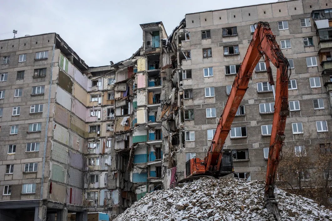 На месте трагедии в январе 2019-го года. Фото: Влад Докшин / «Новая газета»