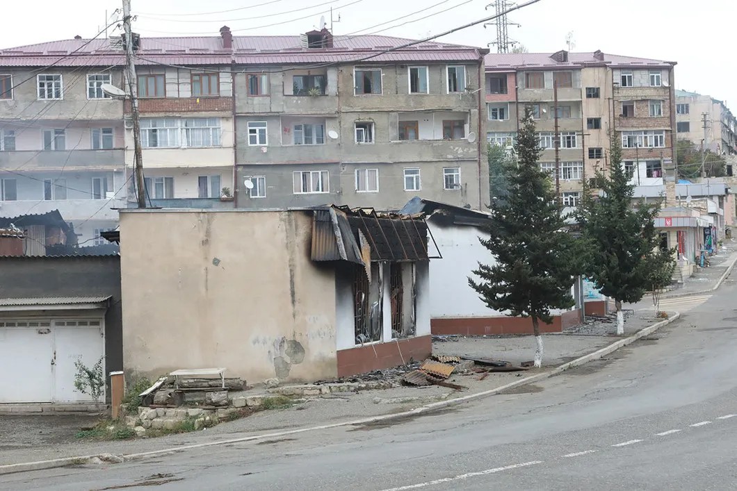 Разрушенный магазин. Фото Павел Волков, специально для «Новой»