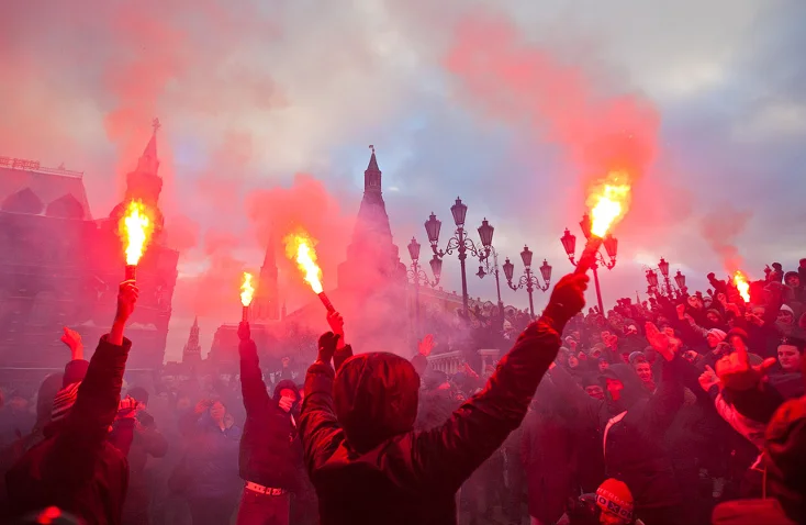 Беспорядки на Манежной площади. Москва, 2010 год. Фото: Википедия