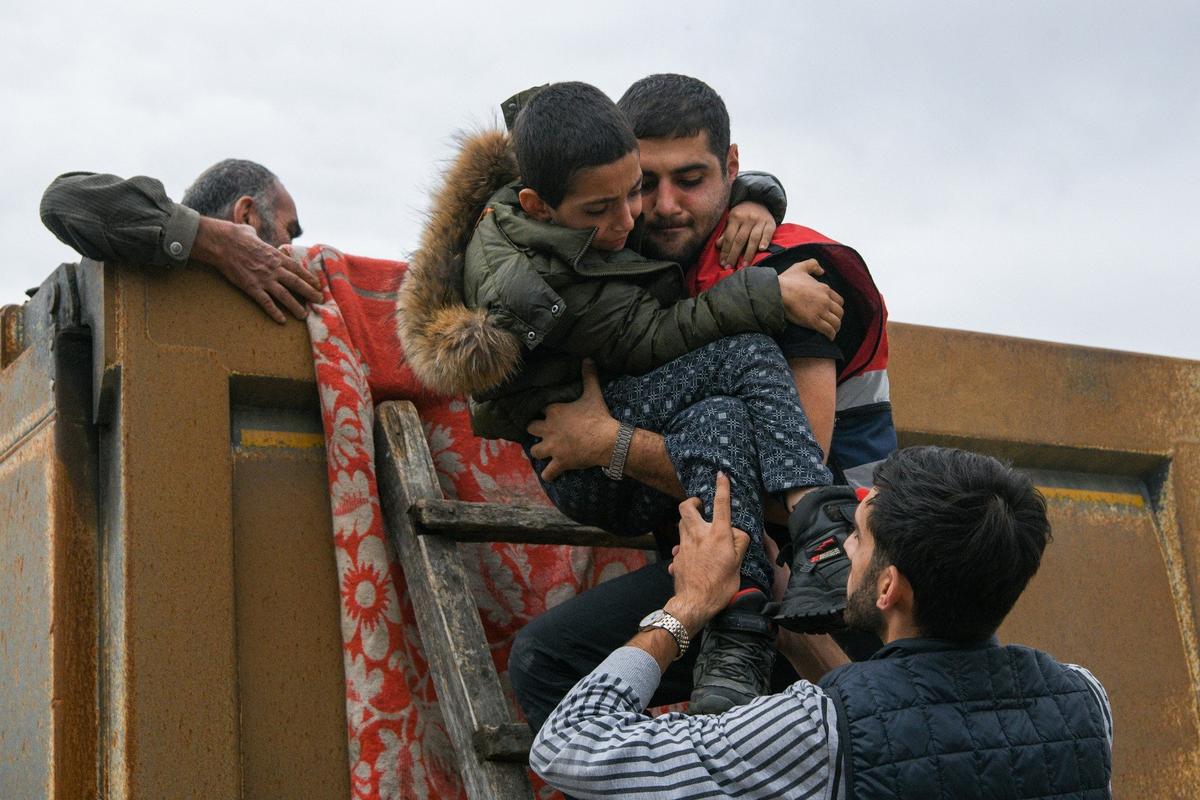 Переселенцы из Нагорного Карабаха. Фото: Александр Патрин / ТАСС