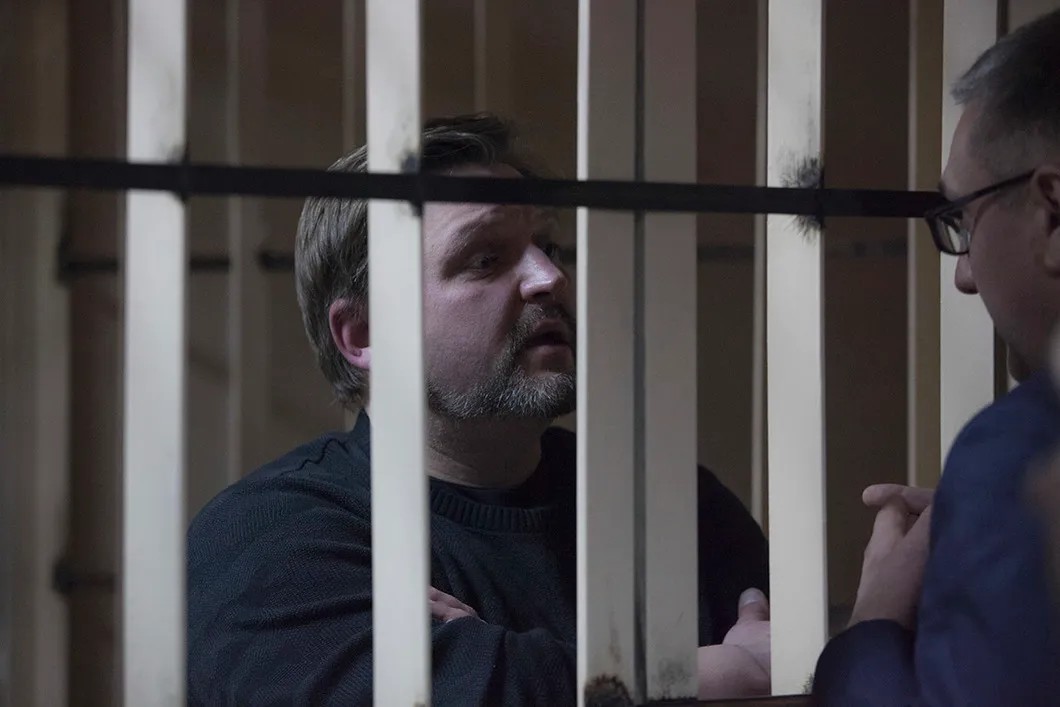 Никита Белых во время приговора. Фото: Влад Докшин / «Новая газета»