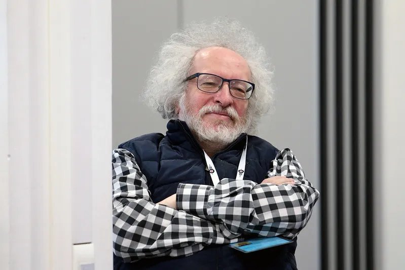 Алексей Венедиктов на учредительной встрече «Синдиката-100». Фото: Светлана Виданова / «Новая газета»