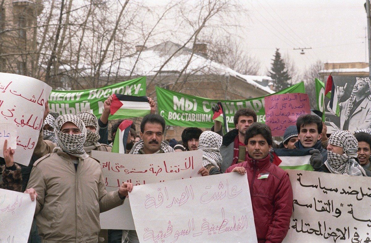Митинг солидарности с Палестиной против политики Израиля. Фото: Созинов Виталий / Фотохроника ТАСС