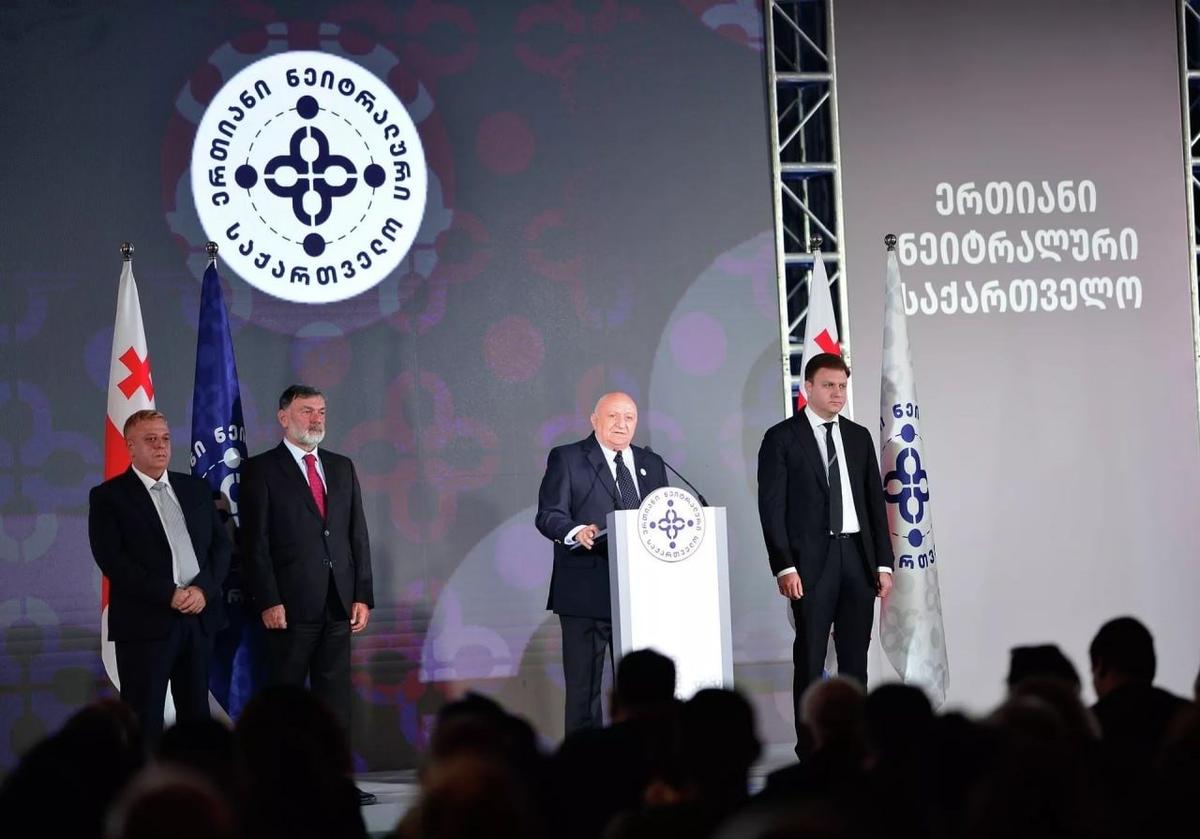 Съезд партии Единая нейтральная Грузия. Фото: anna-news.info