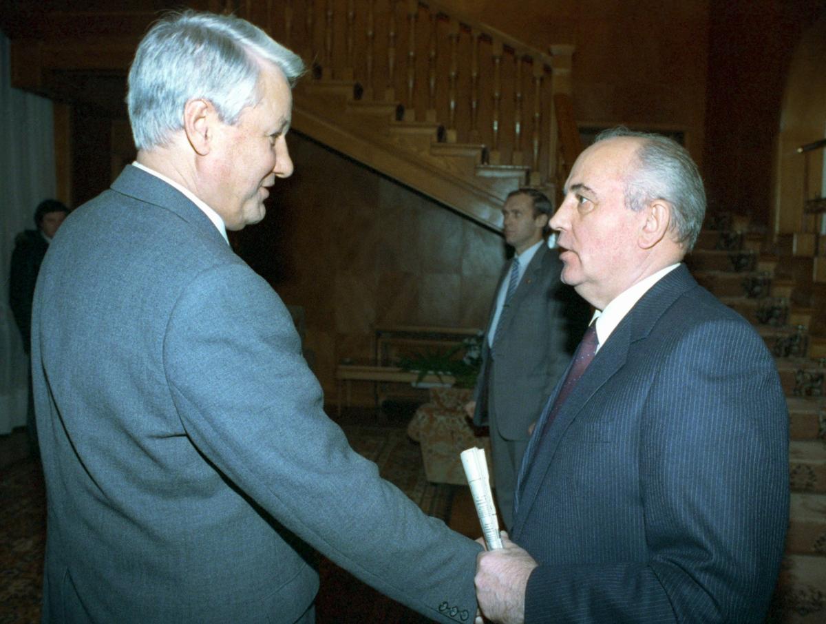 Борис Ельцин и Михаил Горбачев. Фото: Юрий Лизунов / Фотохроника ТАСС