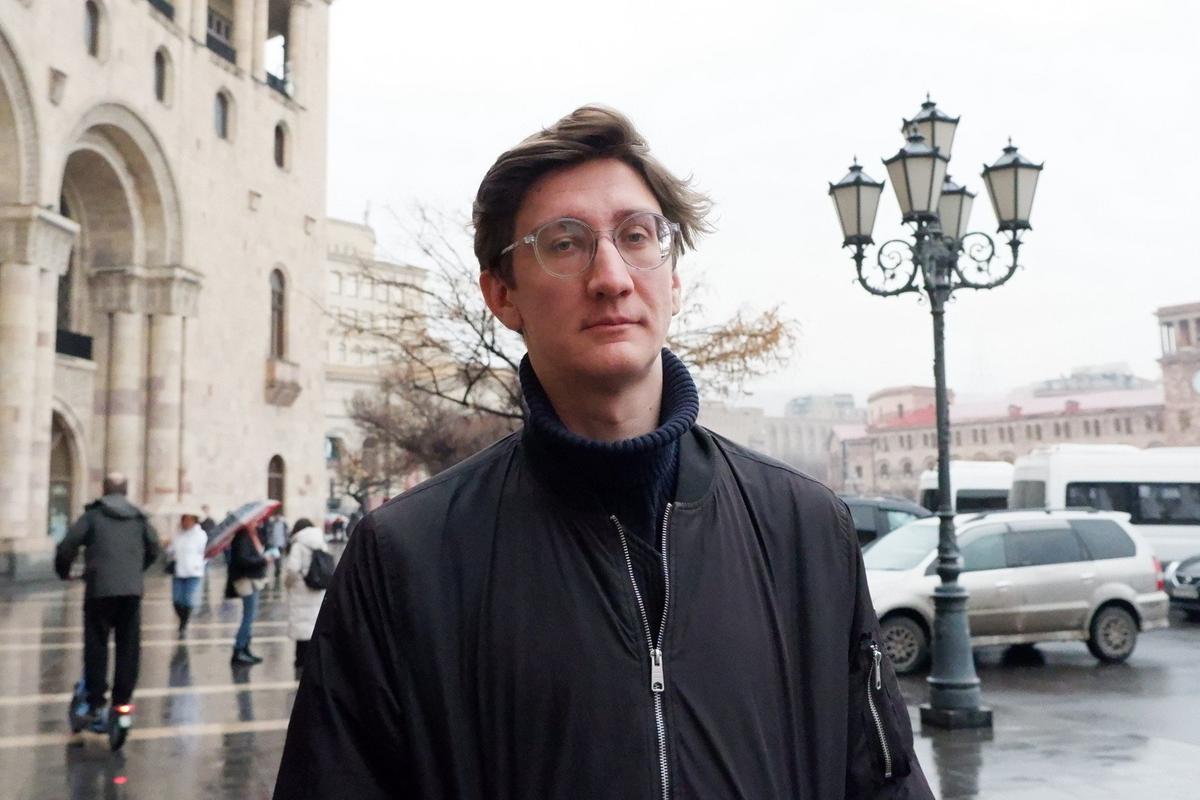 Даниил Чебыкин в Ереване. Фото: Андрей Новашов